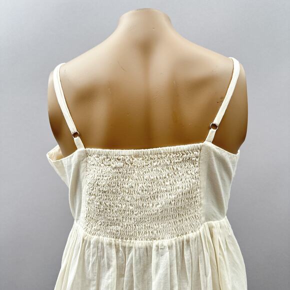 Free People Intimately Bed of Roses Babydoll Slip Dress Off White Women's Small - Picture 8 of 14